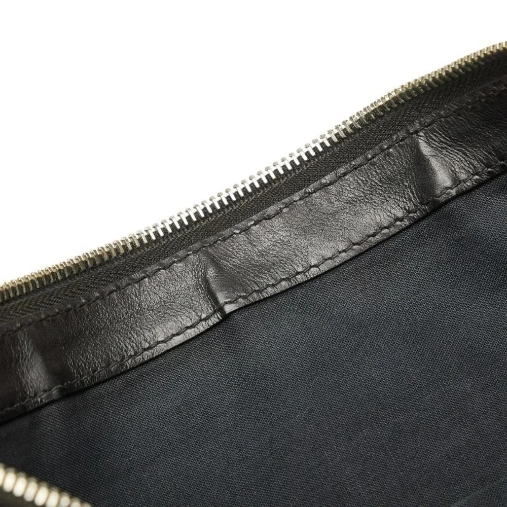 Authentic Balenciaga Navy Clip L Canvas Clutch Bag - Picture 5 of 11